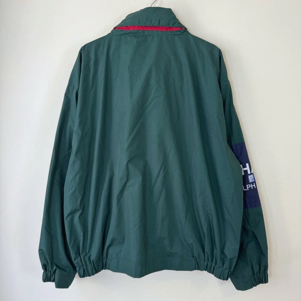 Vintage Chaps Ralph Lauren Green Zip Up Green Light Jacket - XL